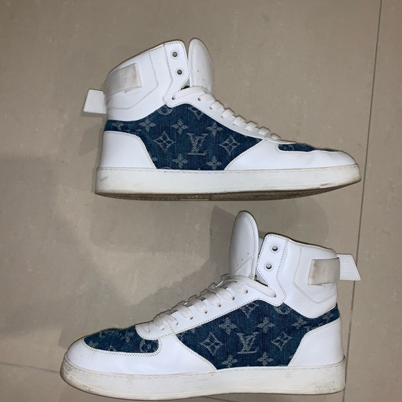 Louis Vuitton Leather/Denim Hightop - Picture 2 of 8